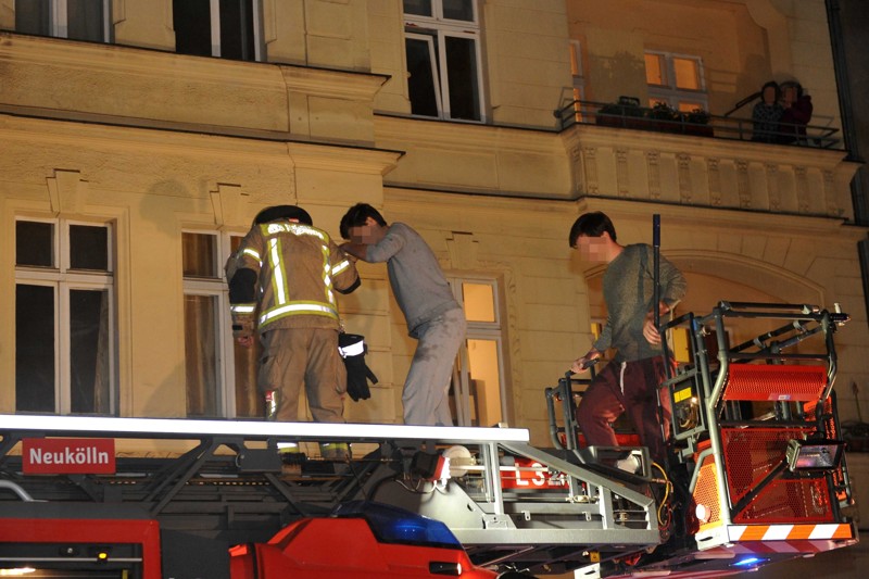 Personenrettung über Drehleiter