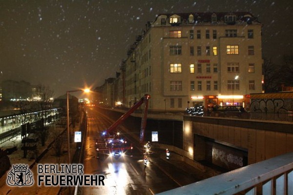 Einsatz auf der Stadtautobahn