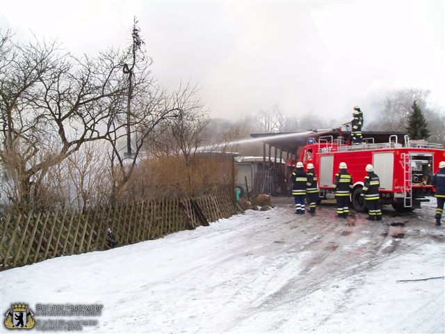 Brandbekämpfung über Werfer