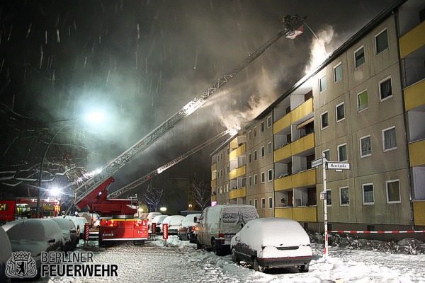 Brandbekämpfung über DLK