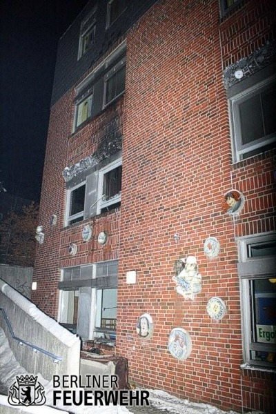 Brandschaden an der Fassade