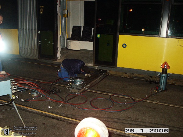 Spezialgerät der BVG im Einsatz