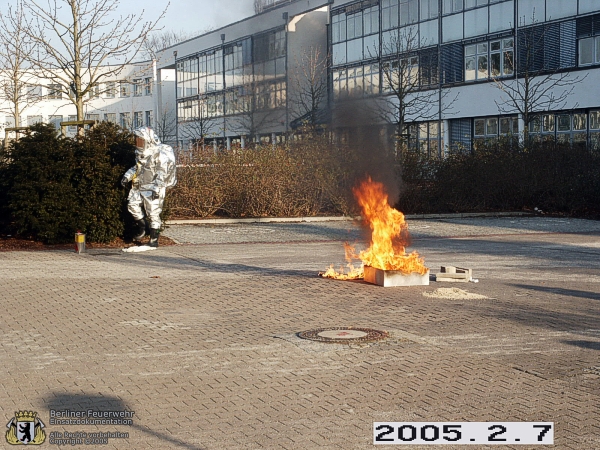 Beim kontrollierten abfackeln