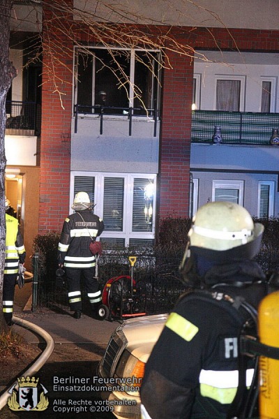 Fenster der Brandwohnung