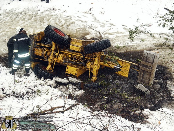 Verunfallter Radlader