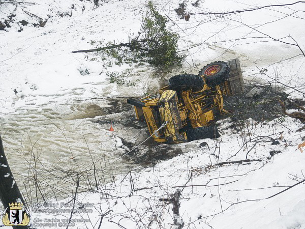 Verunfallter Radlader