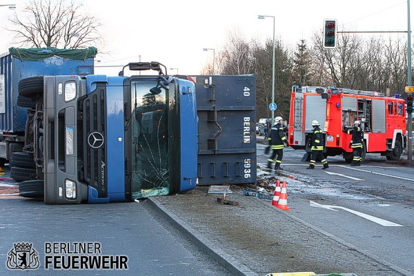 Umgekippter Lkw