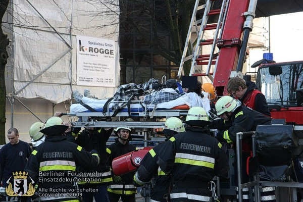 Patient wird in Empfang genommen