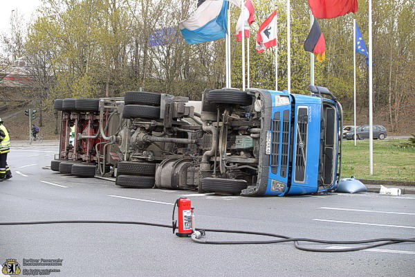 Umgestürzter LKW