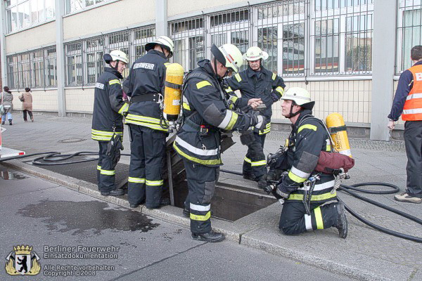 Nach der Brandbekämpfung