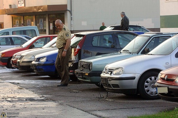 Brandschaden an anderen Fahrzeugen