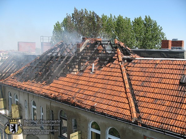 Zerstörtes Dach