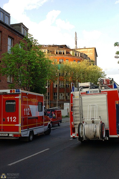 Fahrzeuge auf der Einsatzstelle