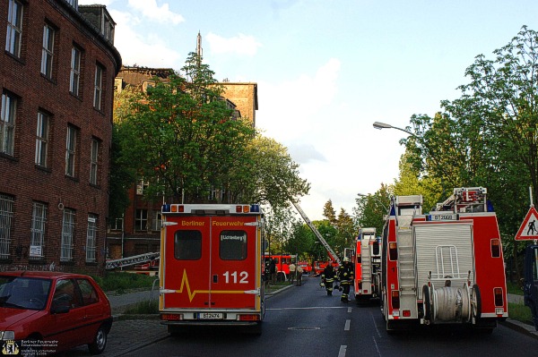 Fahrzeuge auf der Einsatzstelle