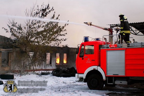 Werfer im Einsatz