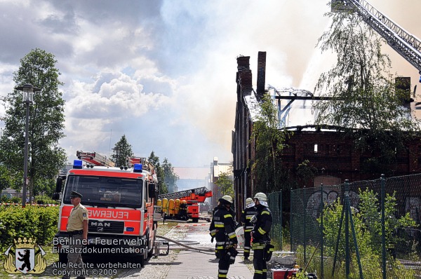 Brandbekämpfung über DLK