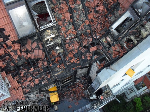 Brandschaden am Dachstuhl