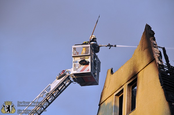 Brandbekämpfung über DLK