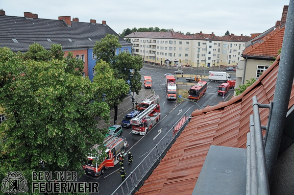 Fahrzeuge an der Einsatzstelle