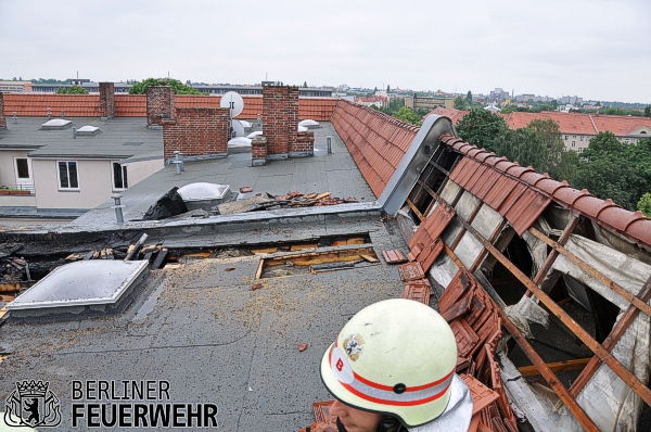 Dachfläche wurde geöffnet