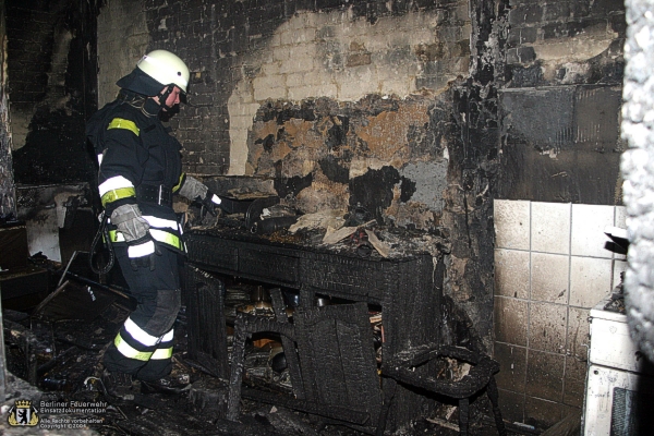 Brandwohnung innen