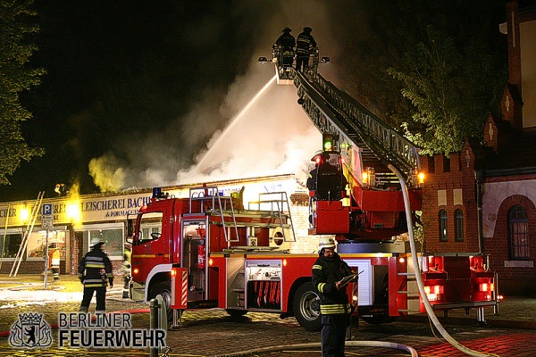 Brandbekämpfung über DLK