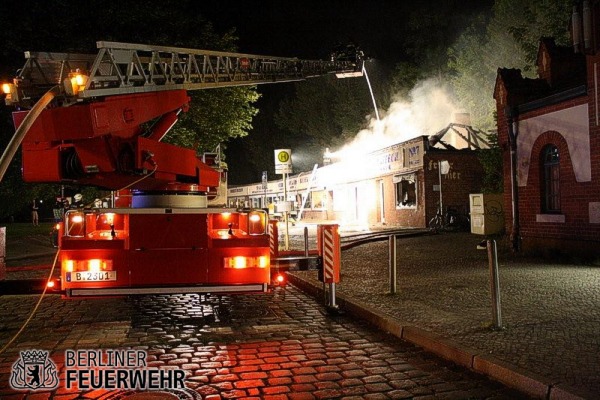 Brandbekämpfung über DLK