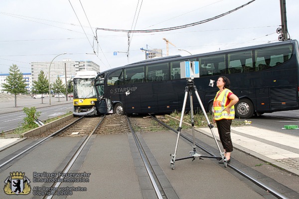 Vermessung der Unfallstelle