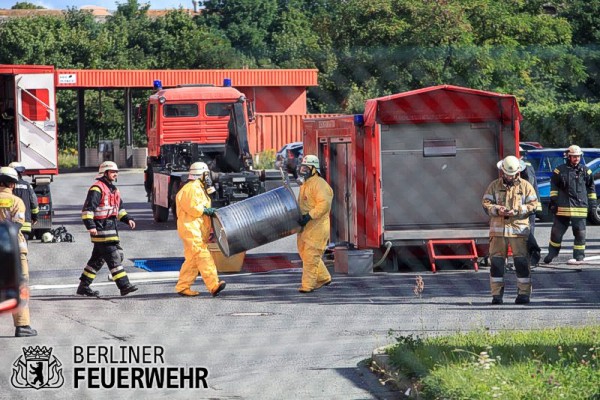 Dekontaminationsplatz der Feuerwehr