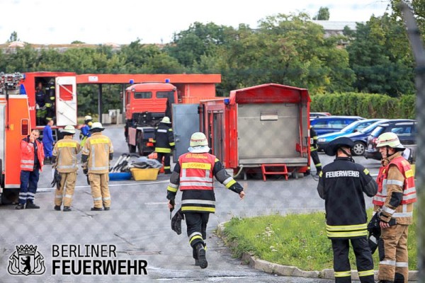 Dekontaminationsplatz der Feuerwehr