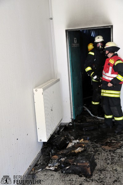 Feuerwehrbeamte an der Einsatzstelle