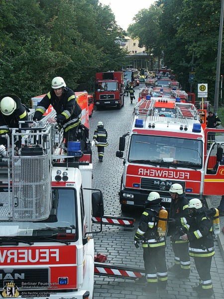 Fahrzeuge an der Einsatzstelle