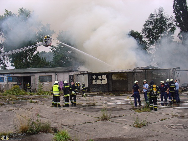 Brandbekämpfung über Drehleiter