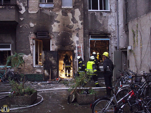 Brandschaden an der Fassade