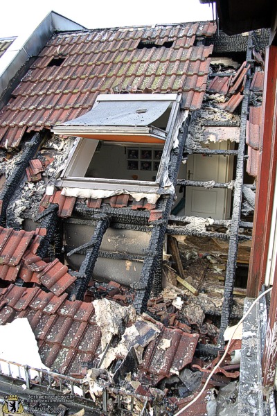 Brandschaden am Dachstuhl