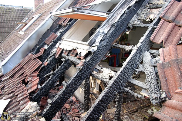 Brandschaden am Dachstuhl