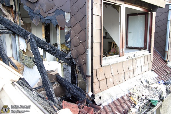 Brandschaden am Dachstuhl