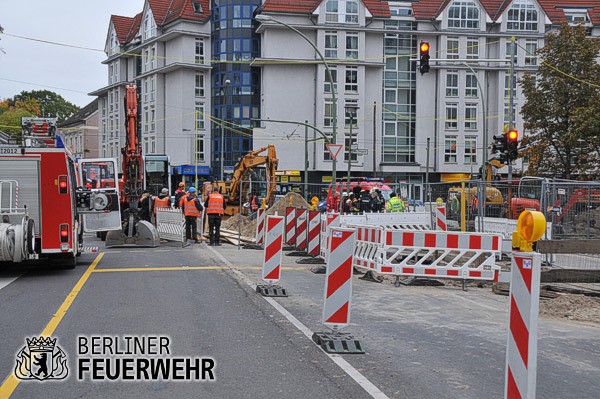 Draufsicht auf die Einsatzstelle