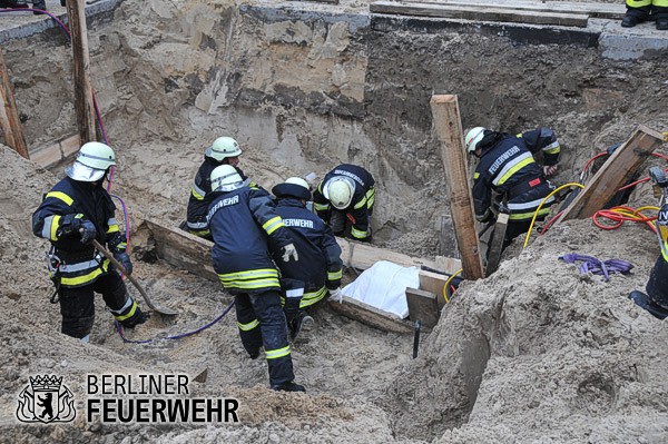 Bergungsmaßnahmen der Feuerwehr