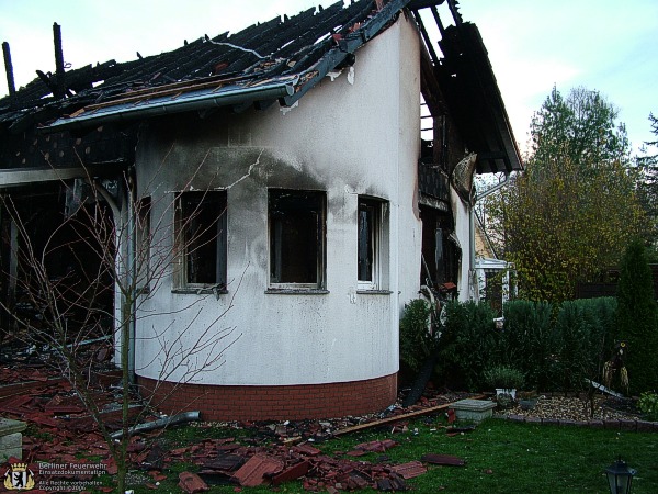 Zerstörtes Haus