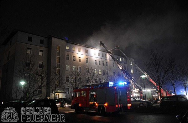 Brandbekämpfung über DLK