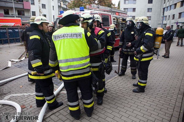 Einsatzkräfte an der Einsatzstelle