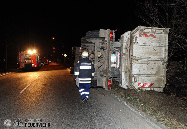 Verunfallter LKW