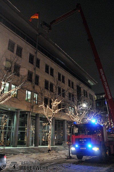 Teleskopmast im Einsatz