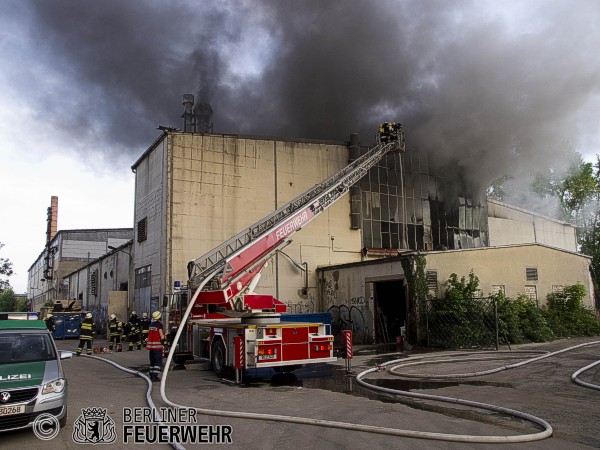 Drehleiter im Einsatz