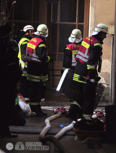 Einsatzkräfte an der Einsatzstelle