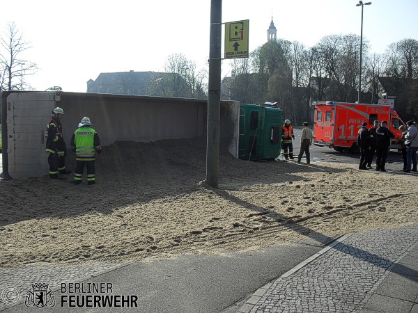 Umgekippter LKW