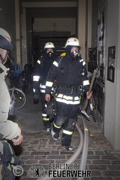 Einsatzkräfte an der Einsatzstelle