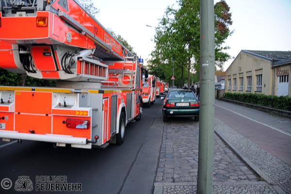 Fahrzeuge an der Einsatzstelle