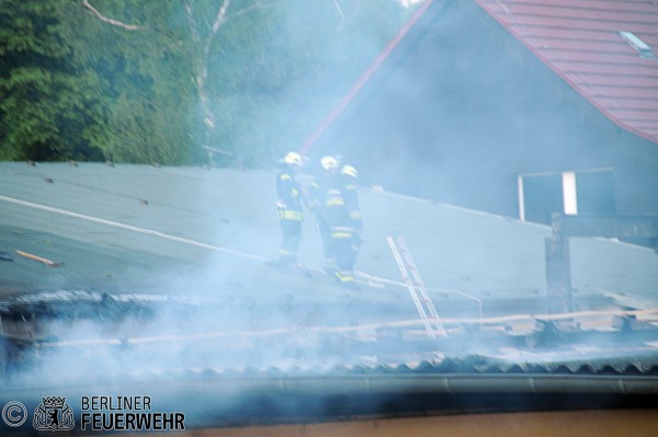 Einsatzkräfte an der Einsatzstelle